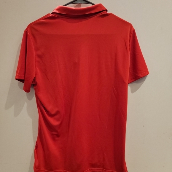 NWT Women's Castrol Adidas Red Polo LARGE Automobilia Racing Cars - Picture 2 of 5